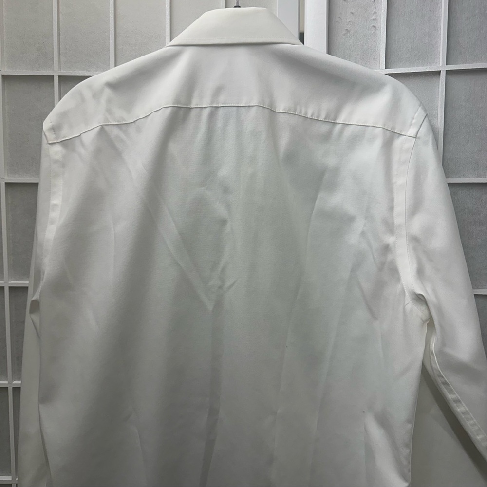Stafford Performance Pinpoint White Button Down Shirt 15 34-35 EUC - Picture 6 of 7